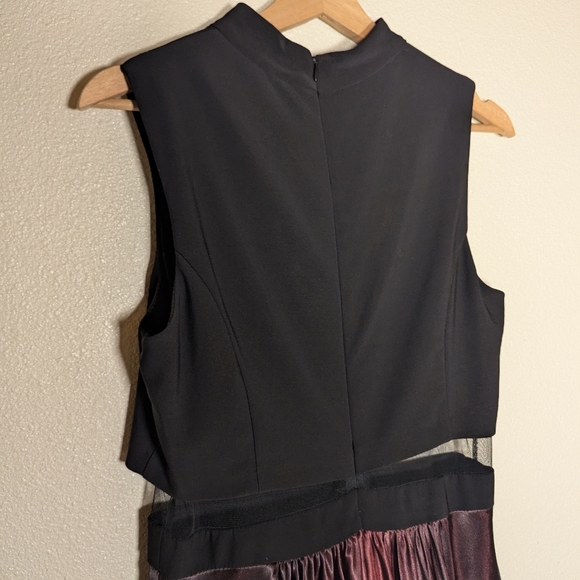 Betsy & Adam Black and Red Ombre Formal Dress - Picture 6 of 7